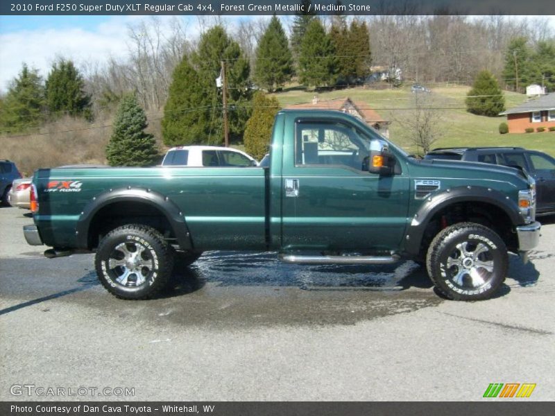 Forest Green Metallic / Medium Stone 2010 Ford F250 Super Duty XLT Regular Cab 4x4