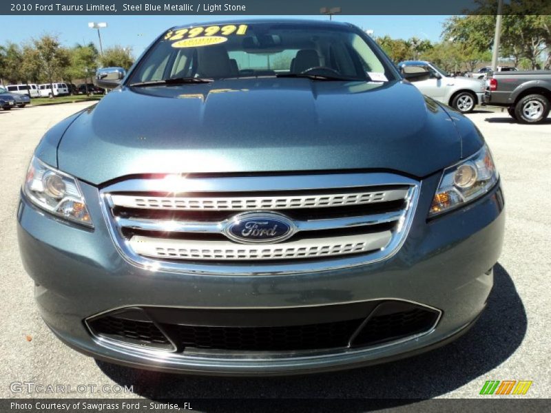 Steel Blue Metallic / Light Stone 2010 Ford Taurus Limited