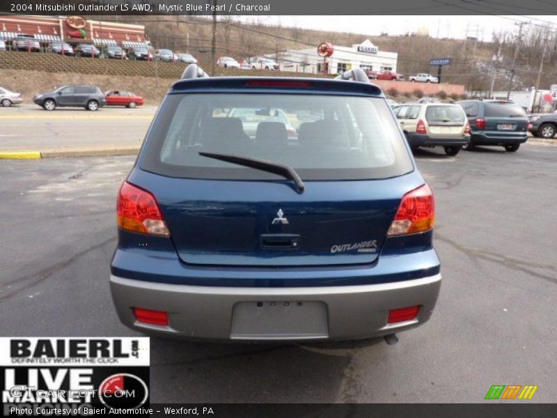 Mystic Blue Pearl / Charcoal 2004 Mitsubishi Outlander LS AWD