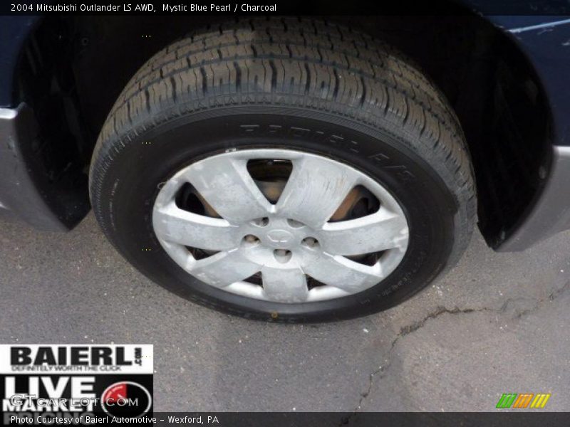 Mystic Blue Pearl / Charcoal 2004 Mitsubishi Outlander LS AWD