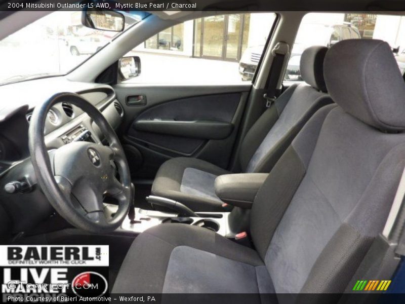 Mystic Blue Pearl / Charcoal 2004 Mitsubishi Outlander LS AWD