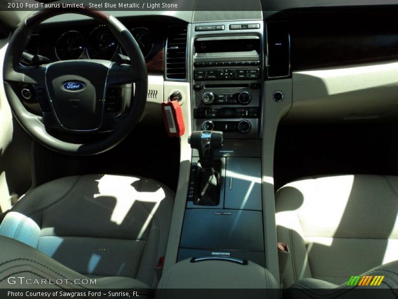Steel Blue Metallic / Light Stone 2010 Ford Taurus Limited