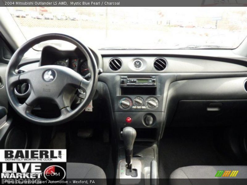 Mystic Blue Pearl / Charcoal 2004 Mitsubishi Outlander LS AWD