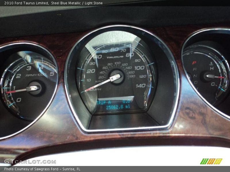 Steel Blue Metallic / Light Stone 2010 Ford Taurus Limited