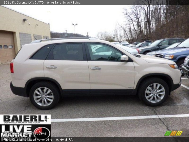 White Sand Beige / Beige 2011 Kia Sorento LX V6 AWD