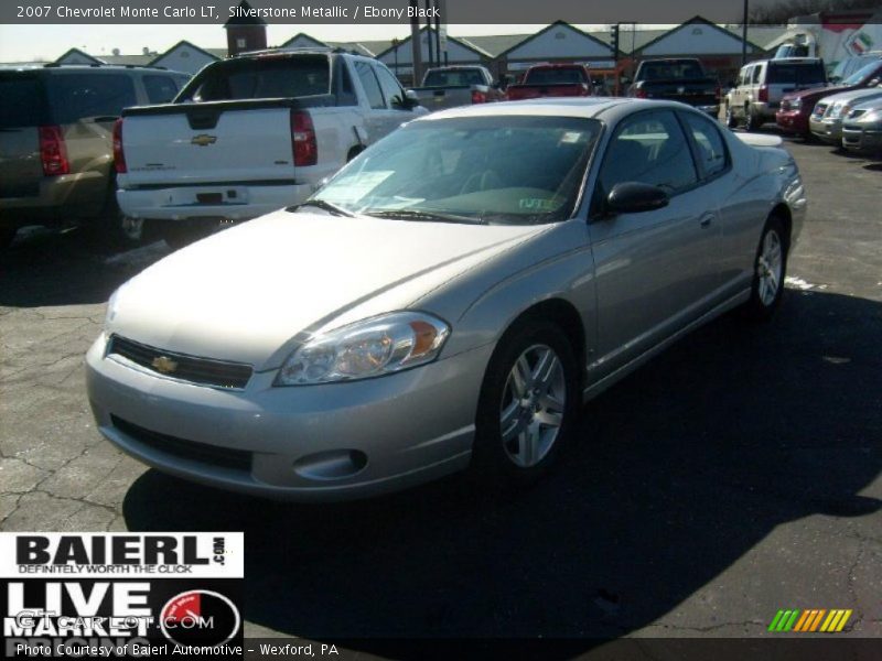 Silverstone Metallic / Ebony Black 2007 Chevrolet Monte Carlo LT