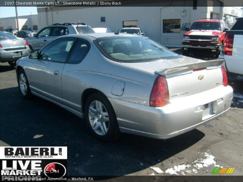 Silverstone Metallic / Ebony Black 2007 Chevrolet Monte Carlo LT