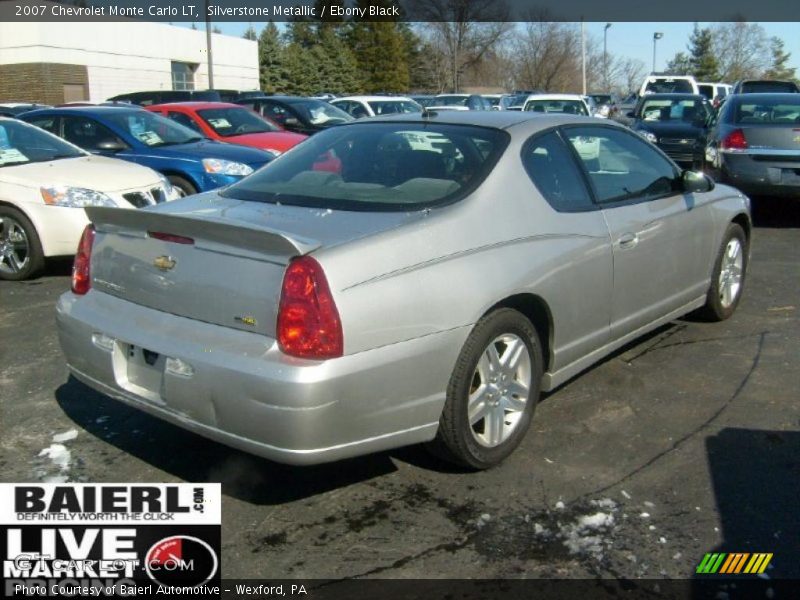 Silverstone Metallic / Ebony Black 2007 Chevrolet Monte Carlo LT