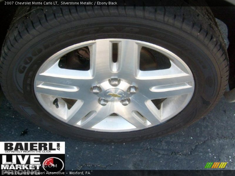 Silverstone Metallic / Ebony Black 2007 Chevrolet Monte Carlo LT