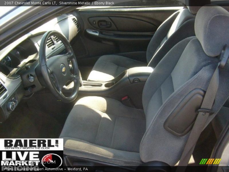 Silverstone Metallic / Ebony Black 2007 Chevrolet Monte Carlo LT