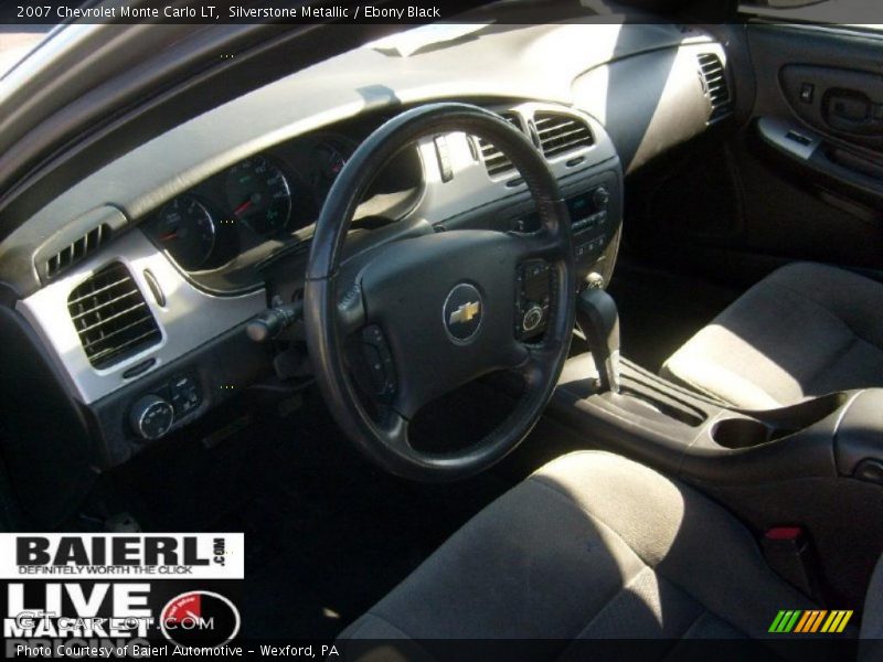 Silverstone Metallic / Ebony Black 2007 Chevrolet Monte Carlo LT