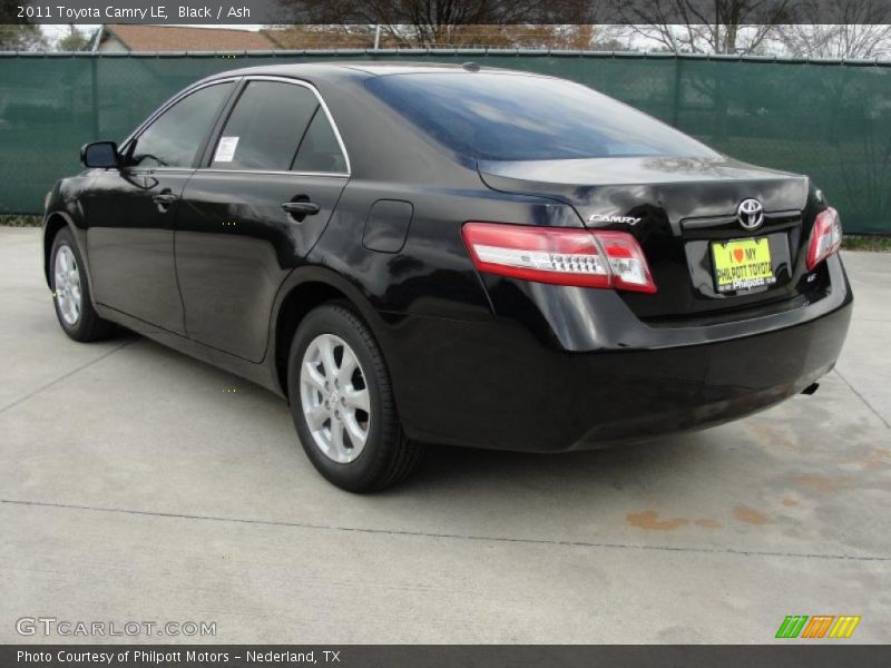 Black / Ash 2011 Toyota Camry LE