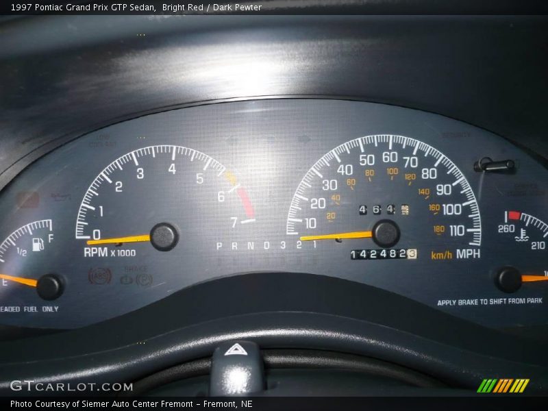 Bright Red / Dark Pewter 1997 Pontiac Grand Prix GTP Sedan
