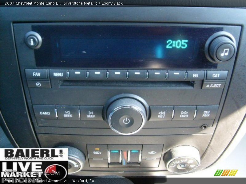 Silverstone Metallic / Ebony Black 2007 Chevrolet Monte Carlo LT