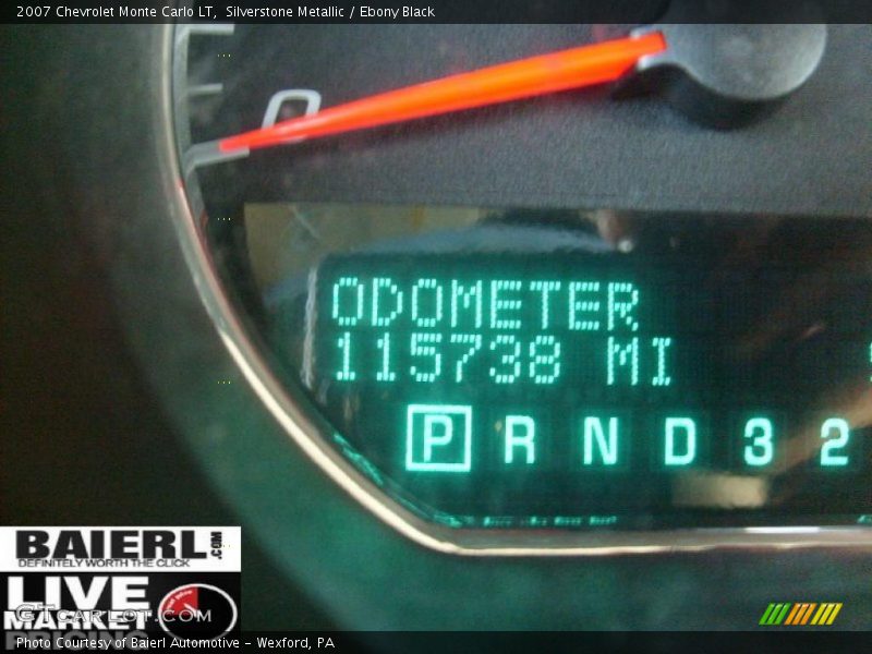 Silverstone Metallic / Ebony Black 2007 Chevrolet Monte Carlo LT