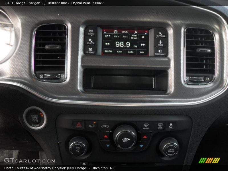 Dashboard of 2011 Charger SE