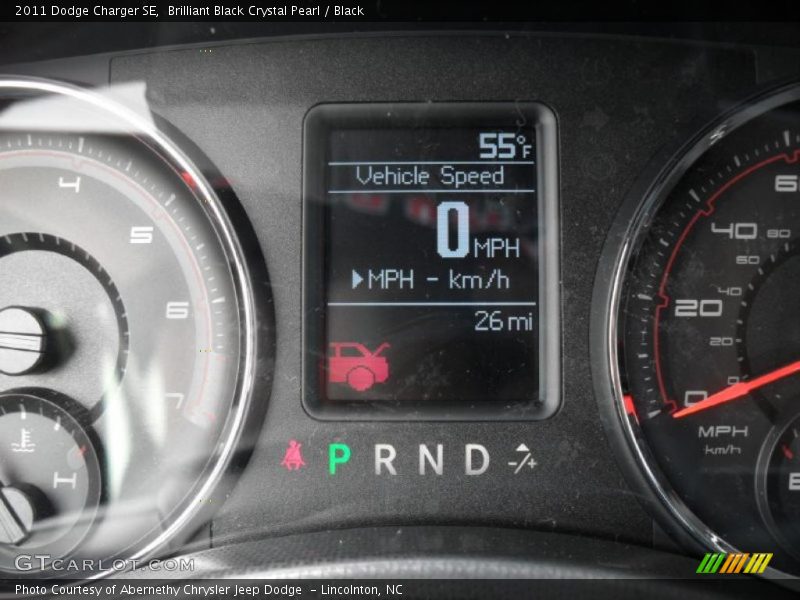 Brilliant Black Crystal Pearl / Black 2011 Dodge Charger SE