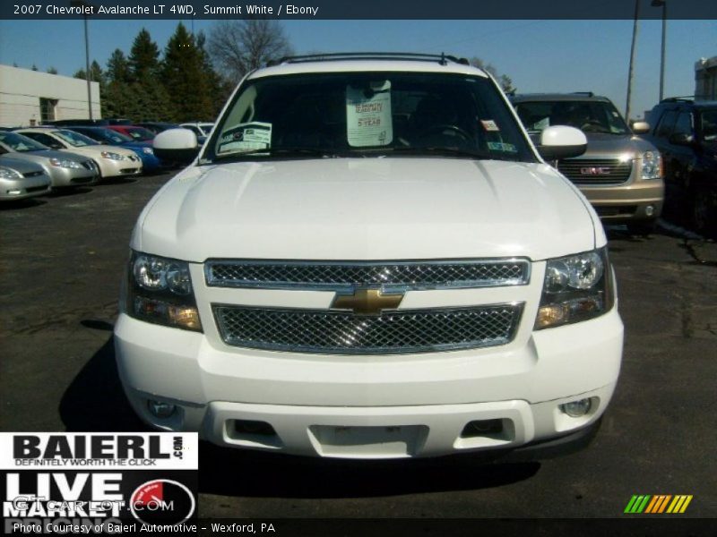 Summit White / Ebony 2007 Chevrolet Avalanche LT 4WD