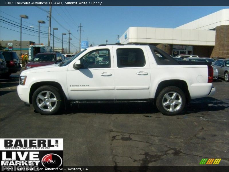 Summit White / Ebony 2007 Chevrolet Avalanche LT 4WD