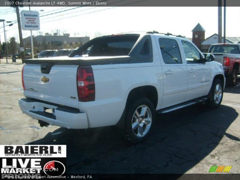 Summit White / Ebony 2007 Chevrolet Avalanche LT 4WD