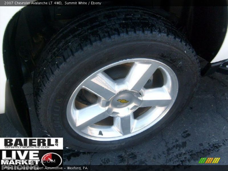 Summit White / Ebony 2007 Chevrolet Avalanche LT 4WD