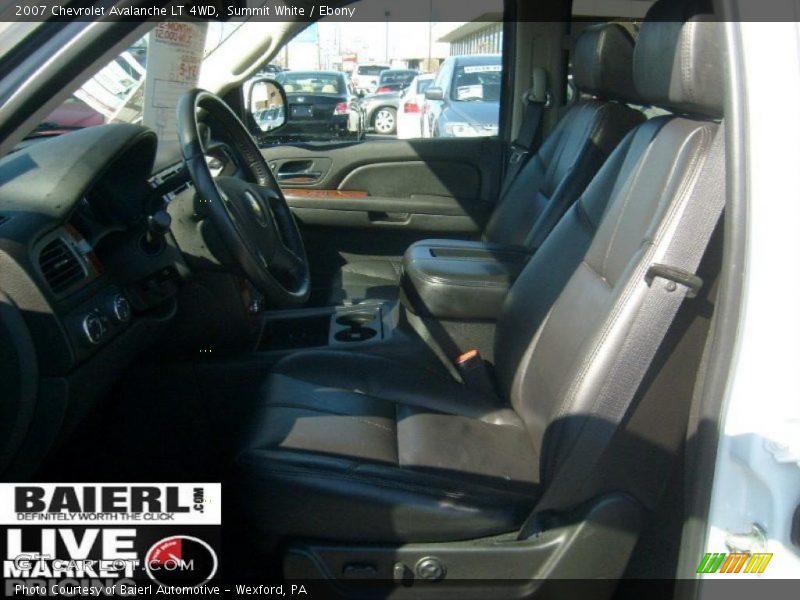 Summit White / Ebony 2007 Chevrolet Avalanche LT 4WD