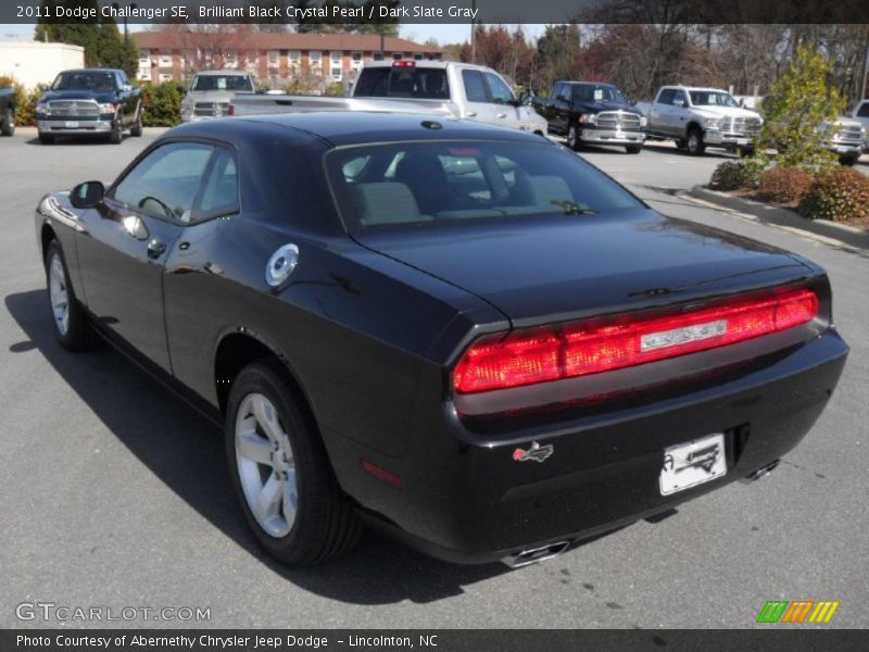 Brilliant Black Crystal Pearl / Dark Slate Gray 2011 Dodge Challenger SE