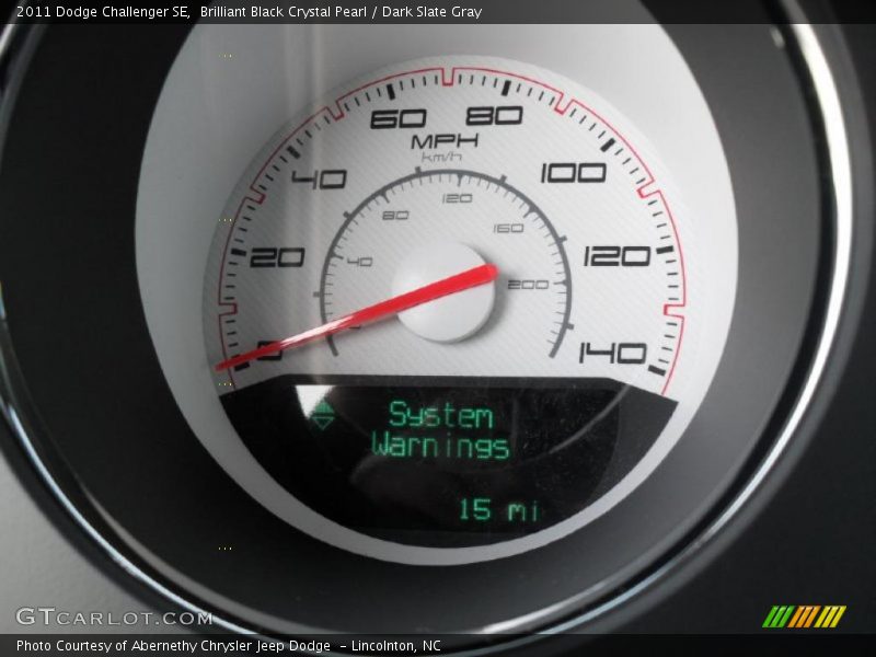 Brilliant Black Crystal Pearl / Dark Slate Gray 2011 Dodge Challenger SE