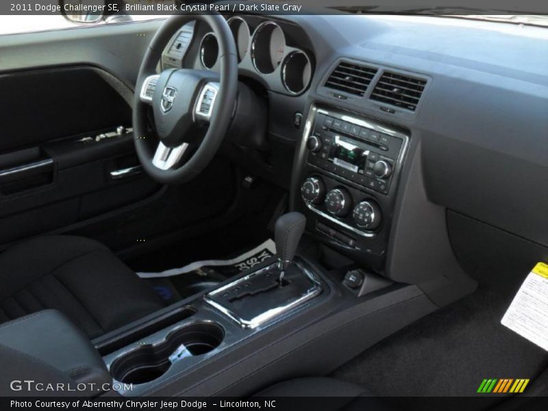Brilliant Black Crystal Pearl / Dark Slate Gray 2011 Dodge Challenger SE