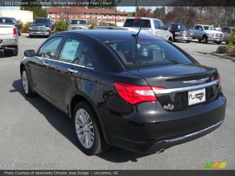 Brilliant Black Crystal Pearl / Black 2011 Chrysler 200 Limited