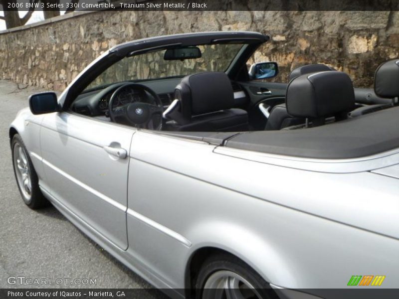 Titanium Silver Metallic / Black 2006 BMW 3 Series 330i Convertible