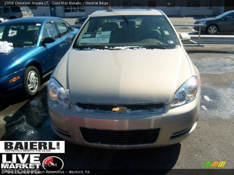 Gold Mist Metallic / Neutral Beige 2008 Chevrolet Impala LT