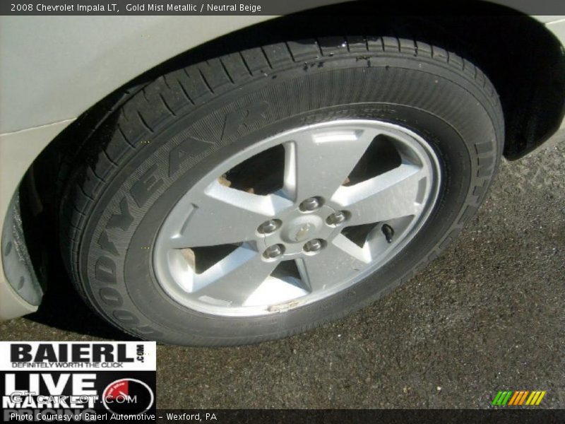 Gold Mist Metallic / Neutral Beige 2008 Chevrolet Impala LT