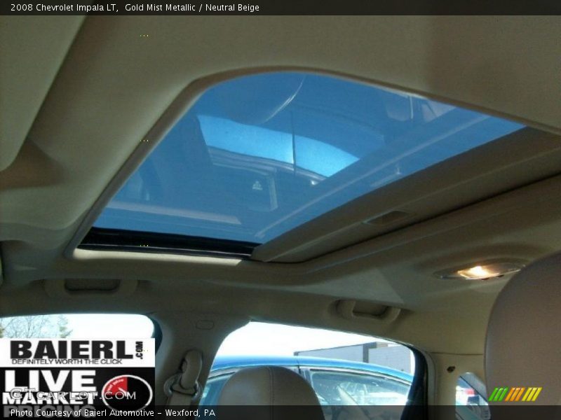 Gold Mist Metallic / Neutral Beige 2008 Chevrolet Impala LT