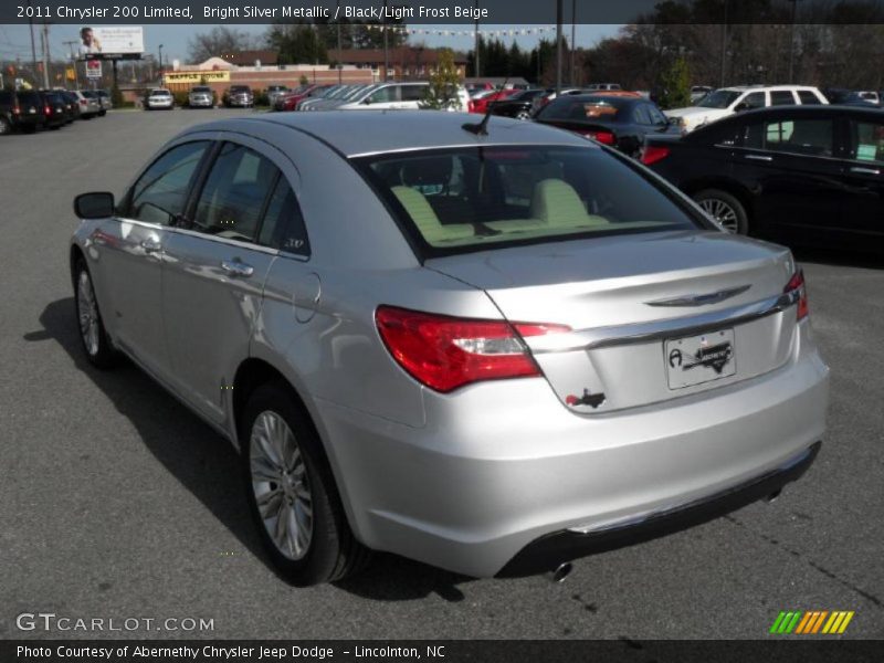 Bright Silver Metallic / Black/Light Frost Beige 2011 Chrysler 200 Limited