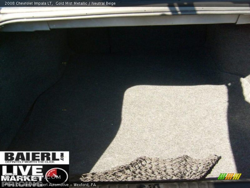 Gold Mist Metallic / Neutral Beige 2008 Chevrolet Impala LT
