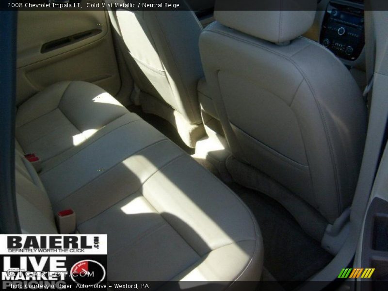 Gold Mist Metallic / Neutral Beige 2008 Chevrolet Impala LT