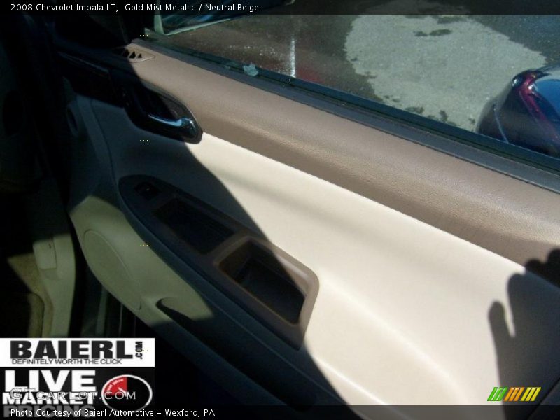 Gold Mist Metallic / Neutral Beige 2008 Chevrolet Impala LT