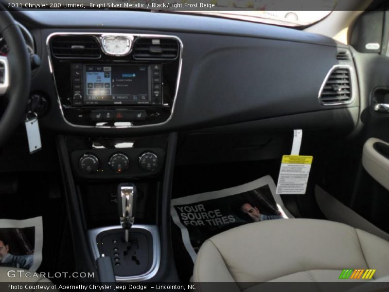 Bright Silver Metallic / Black/Light Frost Beige 2011 Chrysler 200 Limited