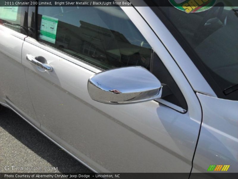 Bright Silver Metallic / Black/Light Frost Beige 2011 Chrysler 200 Limited