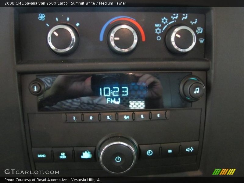 Controls of 2008 Savana Van 2500 Cargo