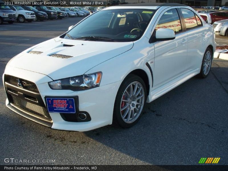 Wicked White / Black 2011 Mitsubishi Lancer Evolution GSR