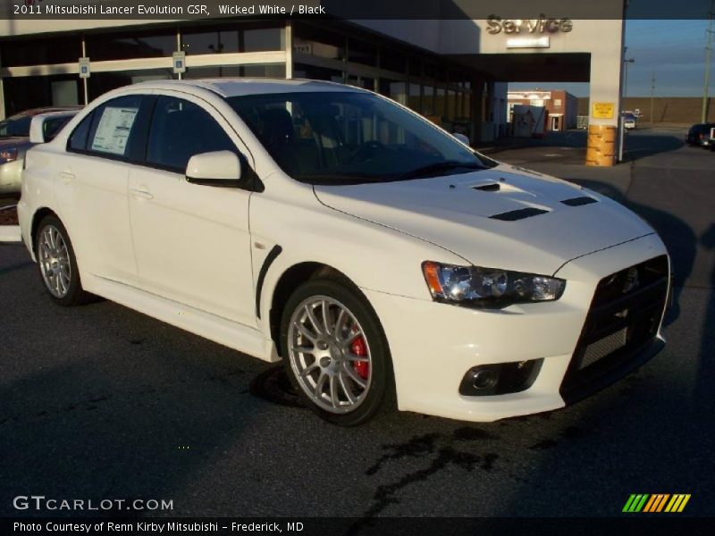 Wicked White / Black 2011 Mitsubishi Lancer Evolution GSR