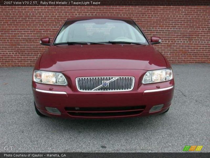 Ruby Red Metallic / Taupe/Light Taupe 2007 Volvo V70 2.5T