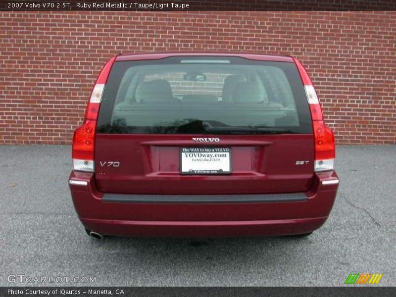 Ruby Red Metallic / Taupe/Light Taupe 2007 Volvo V70 2.5T