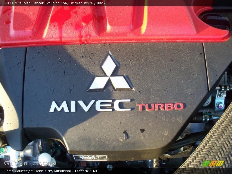 Wicked White / Black 2011 Mitsubishi Lancer Evolution GSR