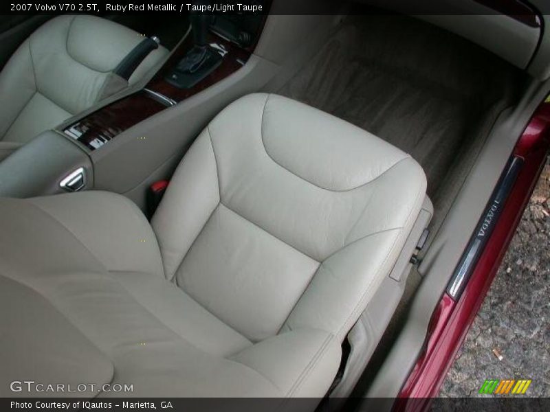 Ruby Red Metallic / Taupe/Light Taupe 2007 Volvo V70 2.5T