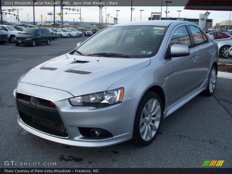 Front 3/4 View of 2011 Lancer RALLIART AWD