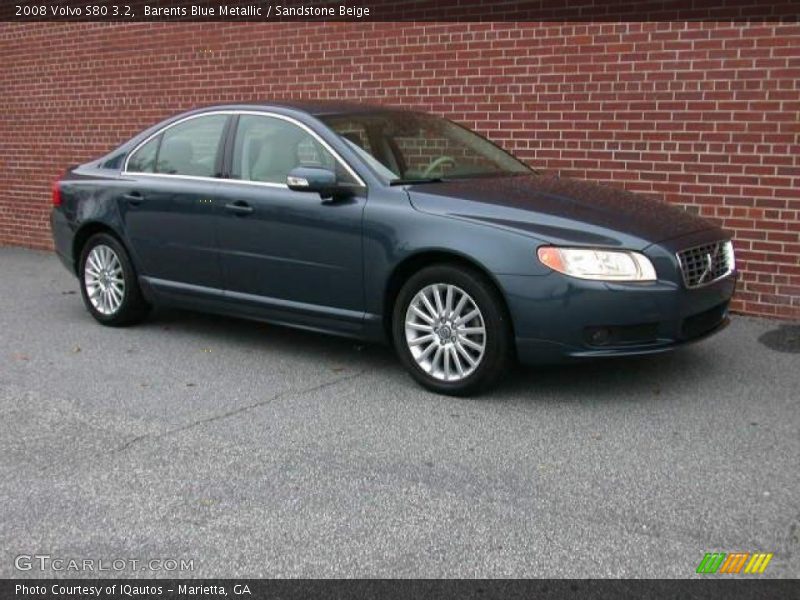 Barents Blue Metallic / Sandstone Beige 2008 Volvo S80 3.2