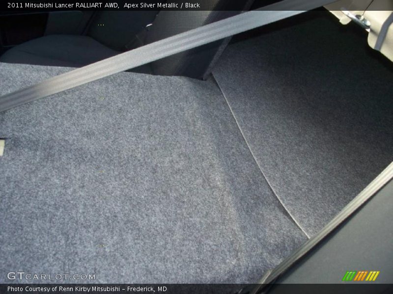 Apex Silver Metallic / Black 2011 Mitsubishi Lancer RALLIART AWD